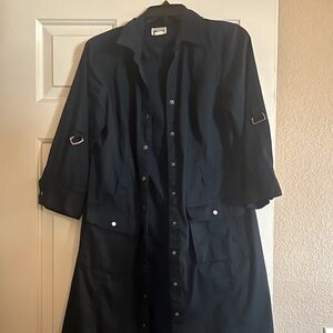 Converse button up shirt dress